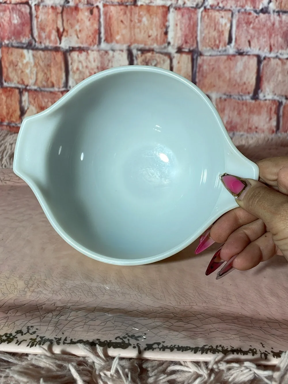 Pyrex Mushroom Pattern Mixing Bowl